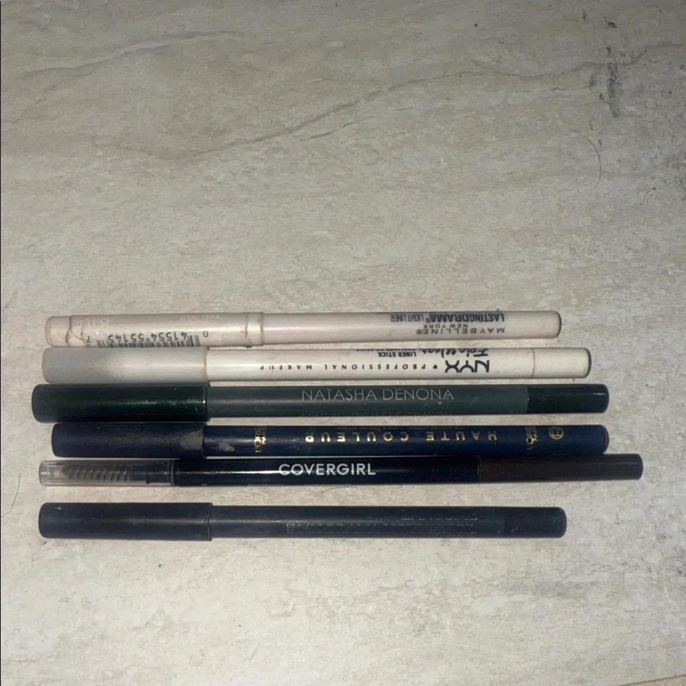 Lancôme & Natasha Denona Assorted Eye Pencils Set - Black, White, Navy, Green